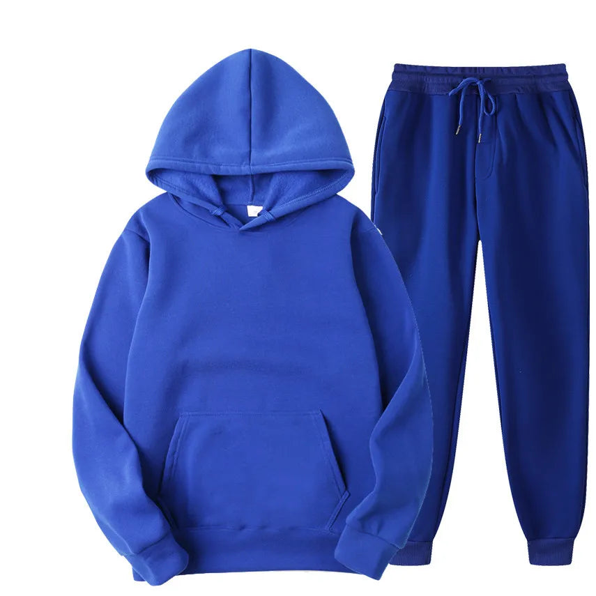 Hot Sale Men /women Tracksuit Hoodies + Pants for Autumn Winter Winter Streetwear Matching Sets Sweatershirts Sweatpants
