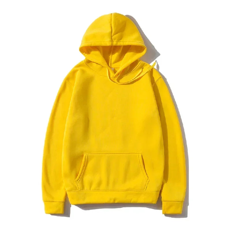 Men's Hoodies Pullover Spring Autumn Casual Hoodie Sweatshirts Solid Color Hoodies Oversize Black Sweatshirt For Male