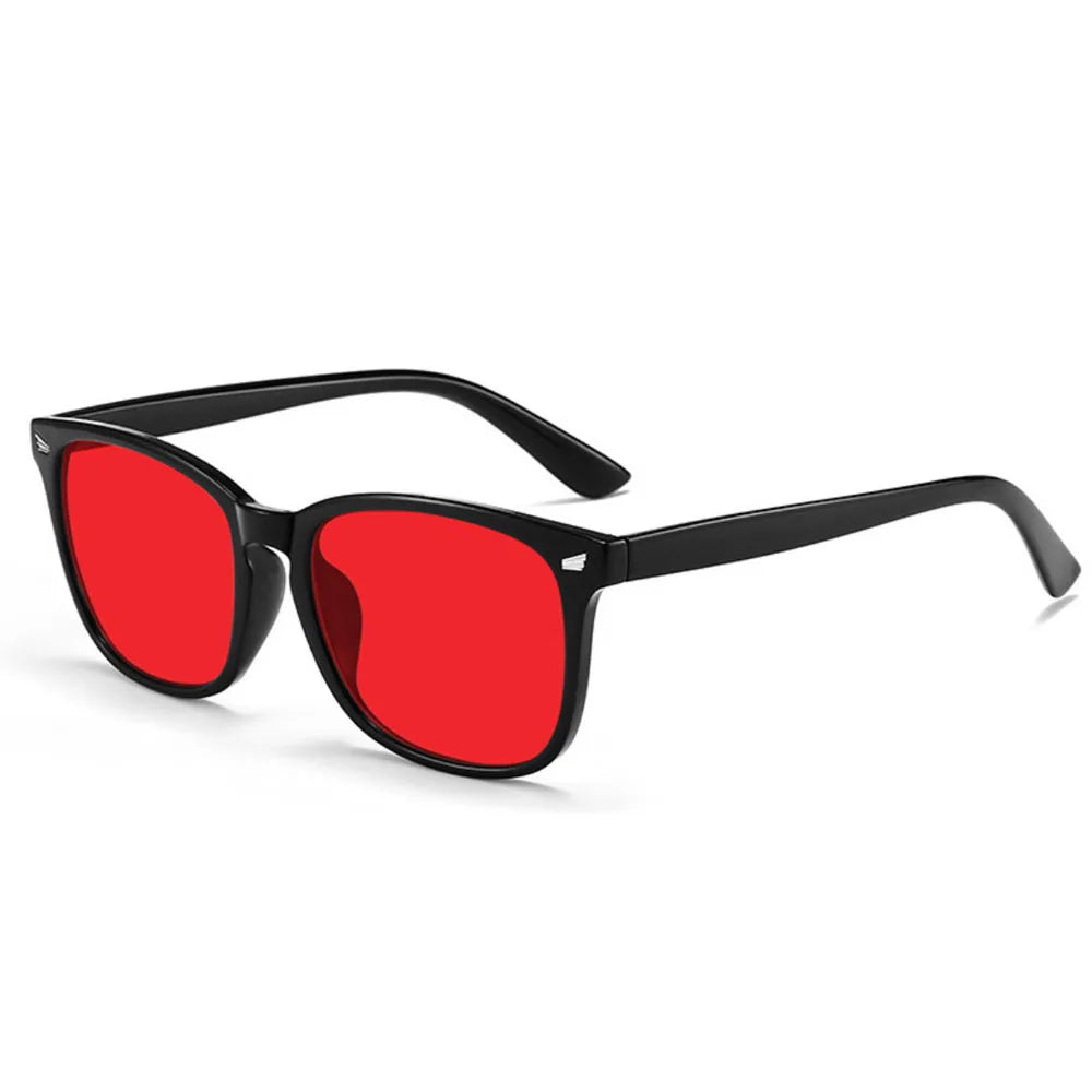 Anti Blue Light Glasses with Red Tinted Lenses Better Sleep Red Lens Filter Glasses Men Women Orange Yellow Lenses Glasses