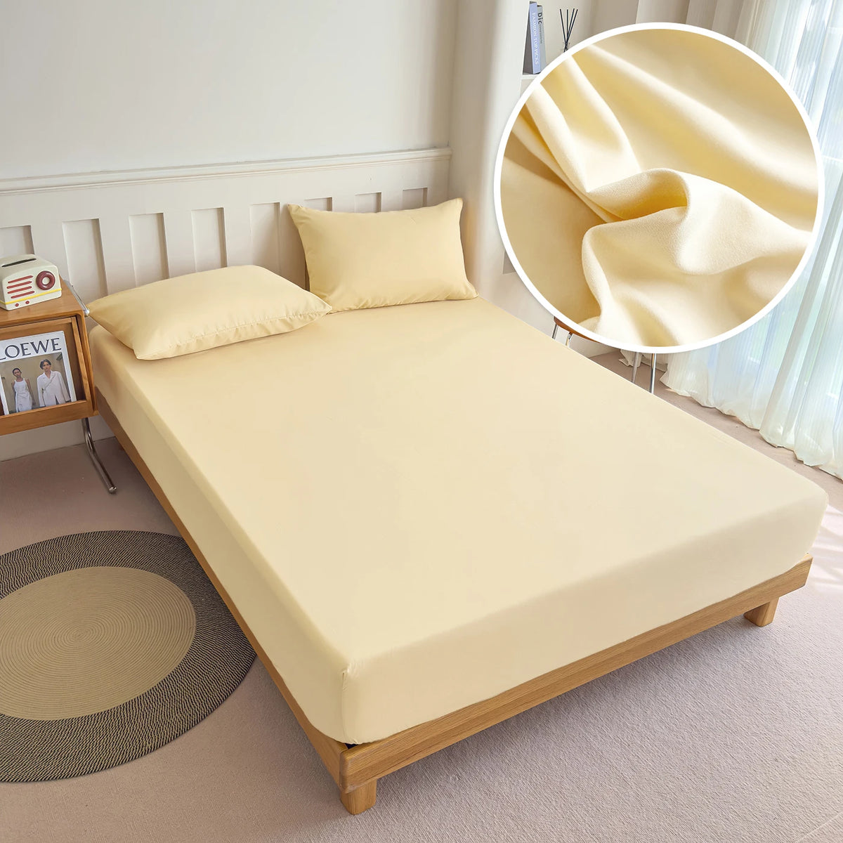 90/120/150/180x200 Fitted Bed Sheet With Elastic Band Solid Color Mattress Covers Protector Single Double King Beds 100% Polyest
