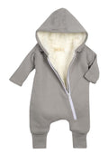 Smart Cuddly Onesie + Bib - Gray