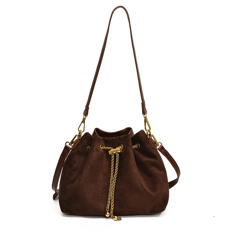 Womens Soft Crossbody Bags Faux Suede