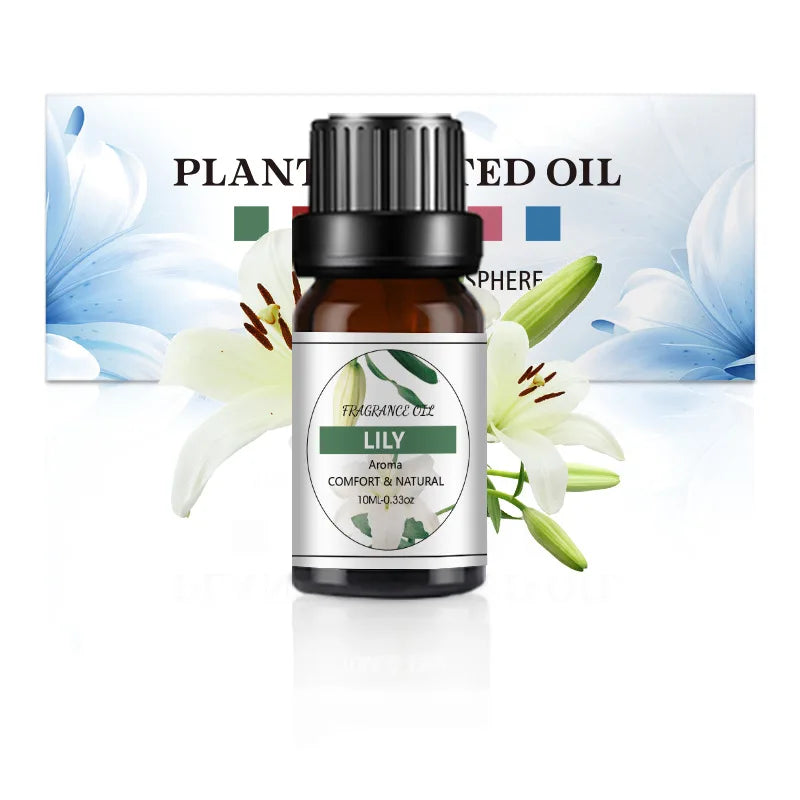 10ml Essential Oil Organic Plant 33 FLAVOR DIY Aromatherapy Plaster Candle Soap Making Aroma Fragrance Oil for Diffuser Sleep
