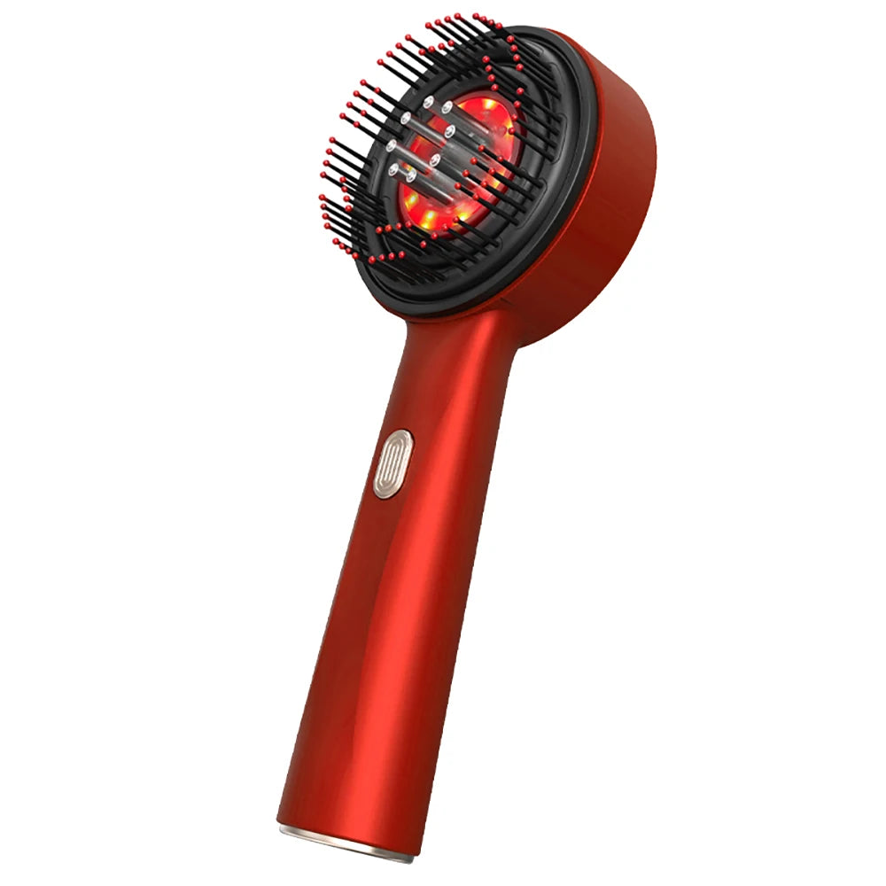 3 Mode Electric Vibration Massage Comb Red Light Therapy HairCare Growth Massage Scalp Brush Oil Liquid Applicator Head Massager