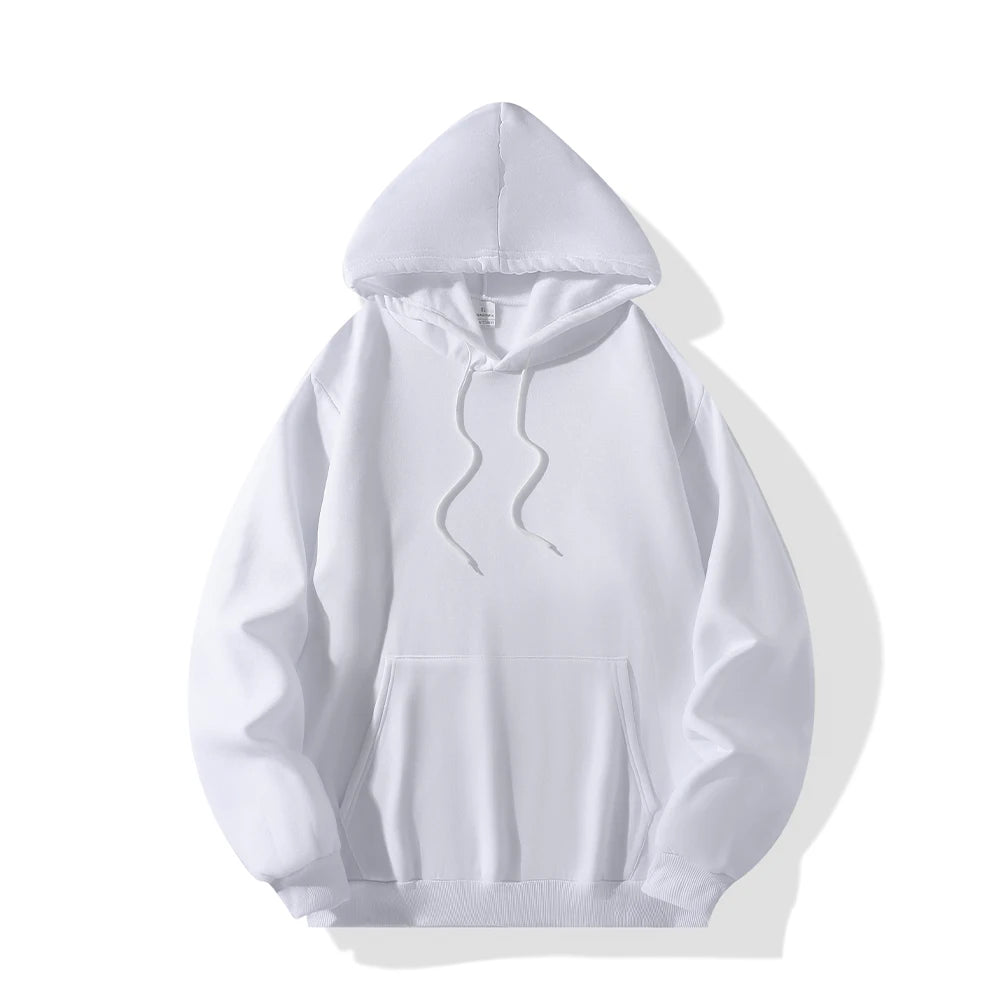 Men's Hoodies Pullover Spring Autumn Warm Casual Hoodie Sweatshirts Solid Color Hoodies Sweatshirt For Male