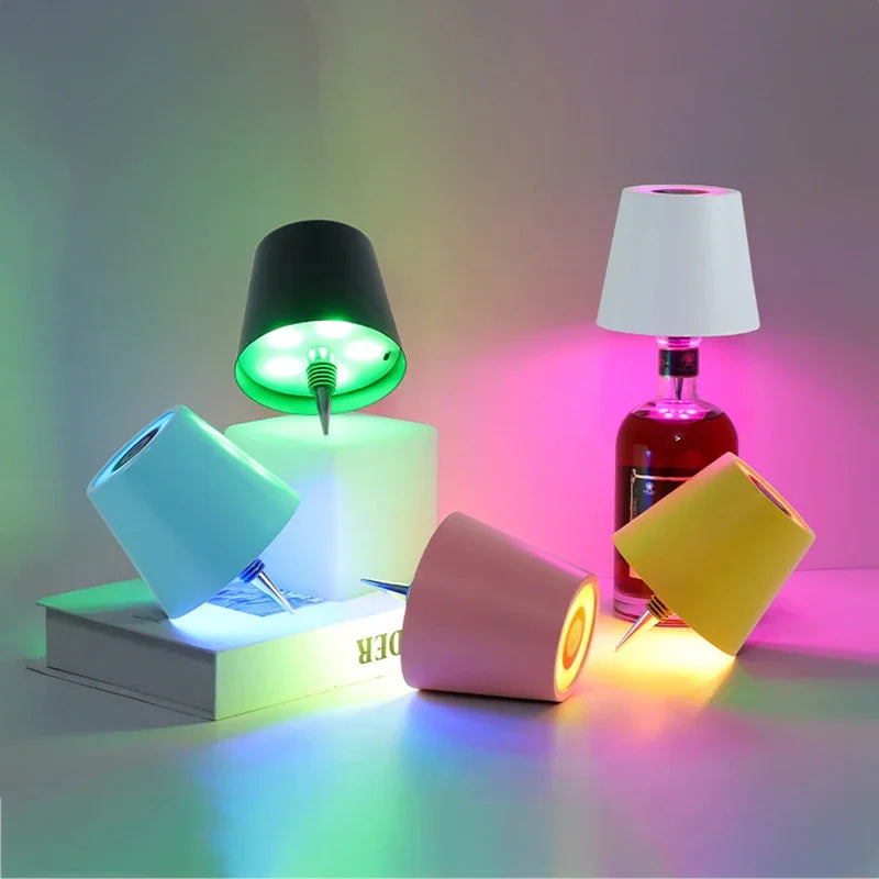 Touch Control Wireless Wine Bottle Light, LED Table Lamp for Bar, Restaurant, Festival Party Decoration & Outdoor Use