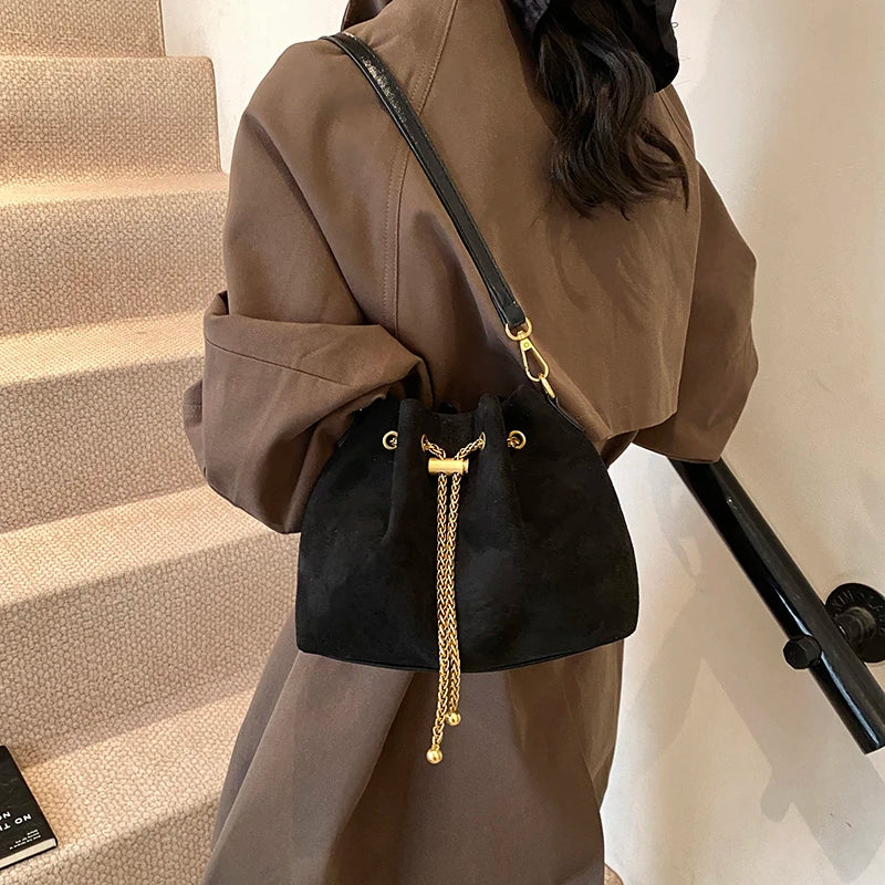 Womens Soft Crossbody Bags Faux Suede