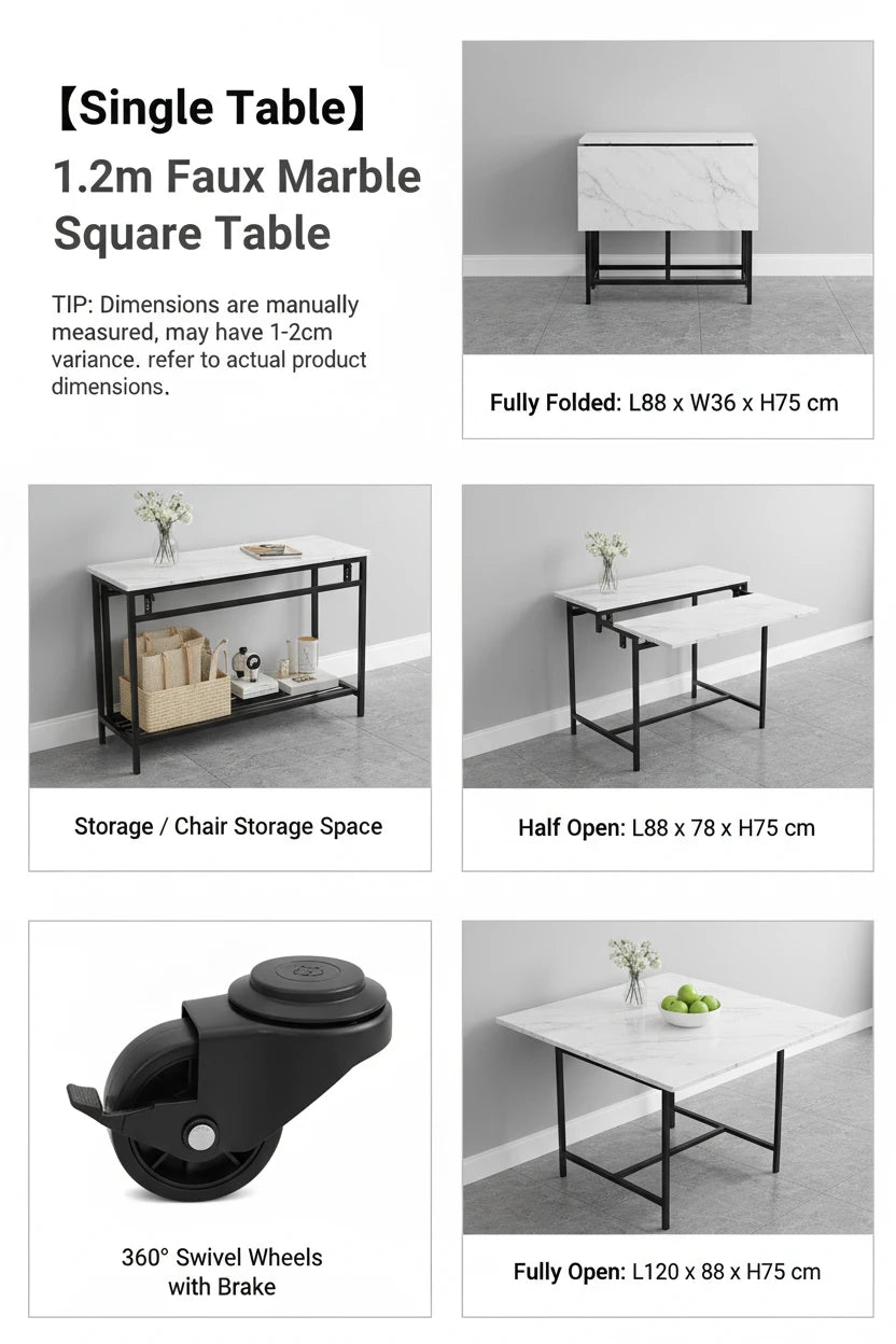 Italian Luxury Dining Tables Modern Foldable Unique Design Dining Tables Waterproof Elegant Muebles De Comedor Furniture Home