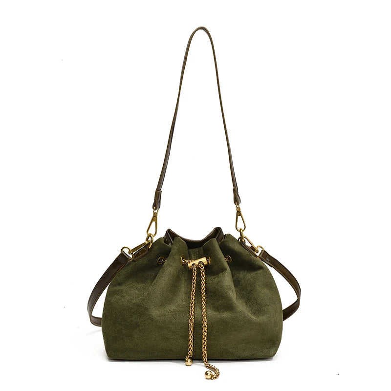 Womens Soft Crossbody Bags Faux Suede