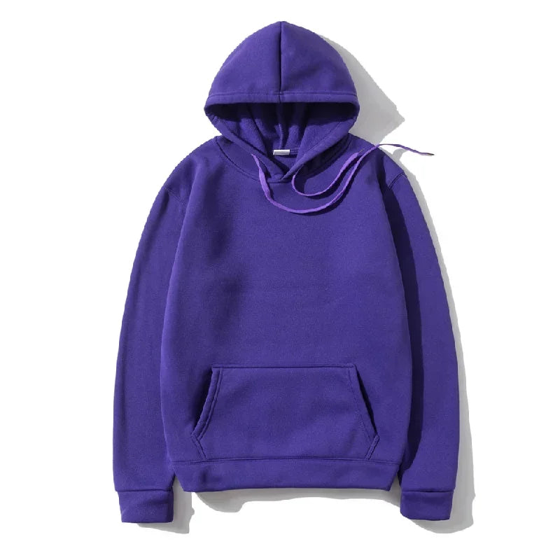 Men's Hoodies Pullover Spring Autumn Casual Hoodie Sweatshirts Solid Color Hoodies Oversize Black Sweatshirt For Male