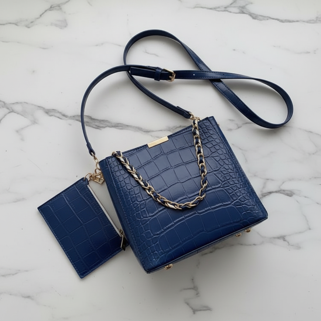 Blue Shoulder Bag