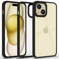 iPhone 15 Chrome Ring Shockproof Back Cover – Black