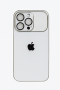 Elegant  White Glossy Protective Phone Cover-15 Pro
