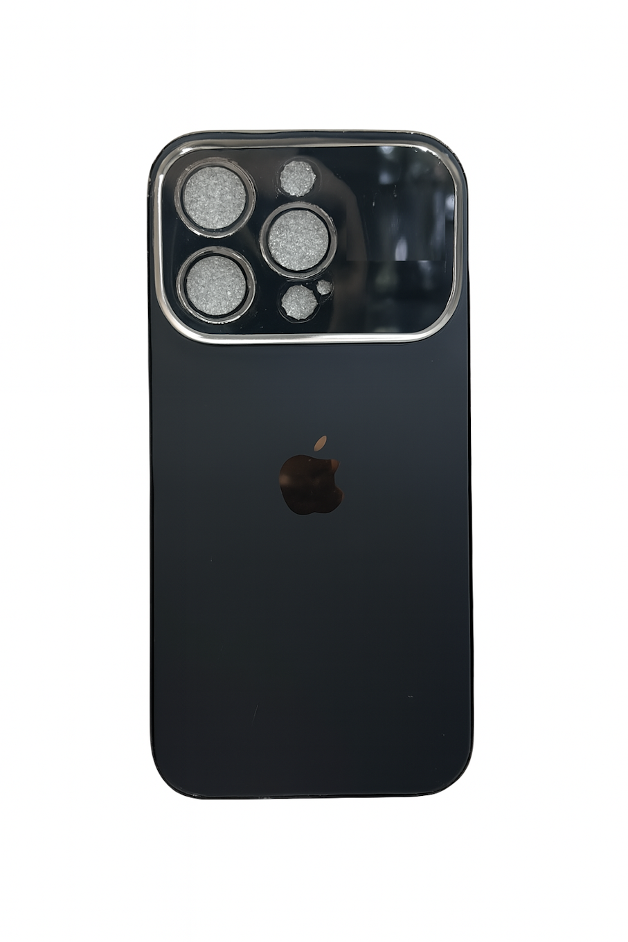 Elegant  Black Glossy Protective Phone Cover-14 Pro