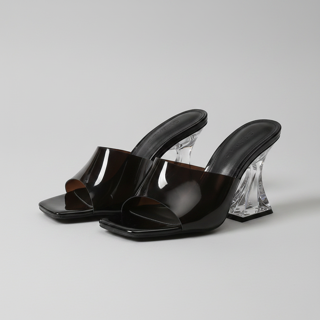Fashion wine glasses and sandals for women Ladies Sandals crystal heel sandals