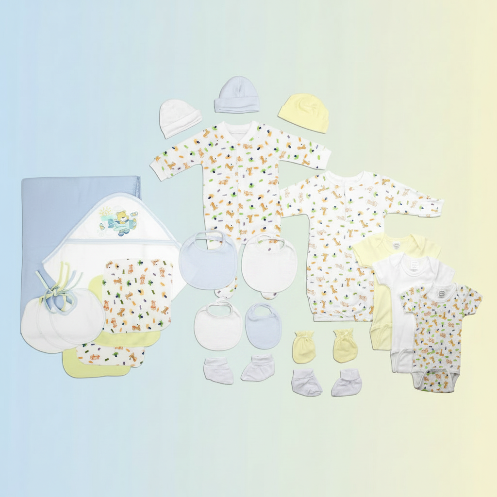 Newborn Baby Layette Flatlay Variation