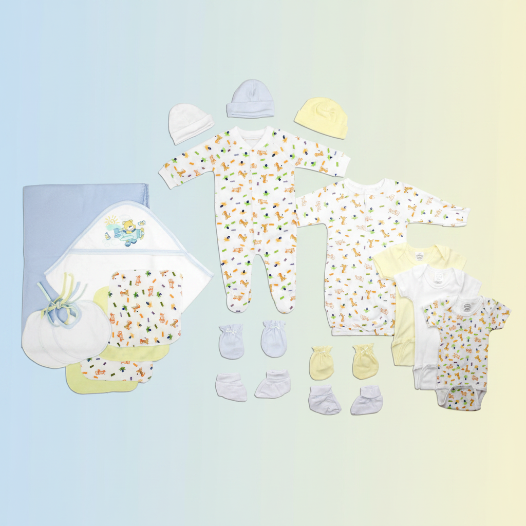Newborn Baby Layette Flatlay